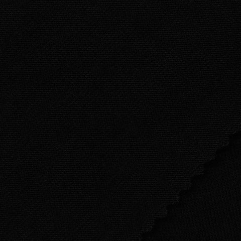 Viscose Stretch Jersey Knit Fabric, 120 gsm, 175 cm — Black