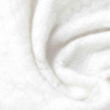 White Tone-on-Tone Chunky Knit, Viscose — texture