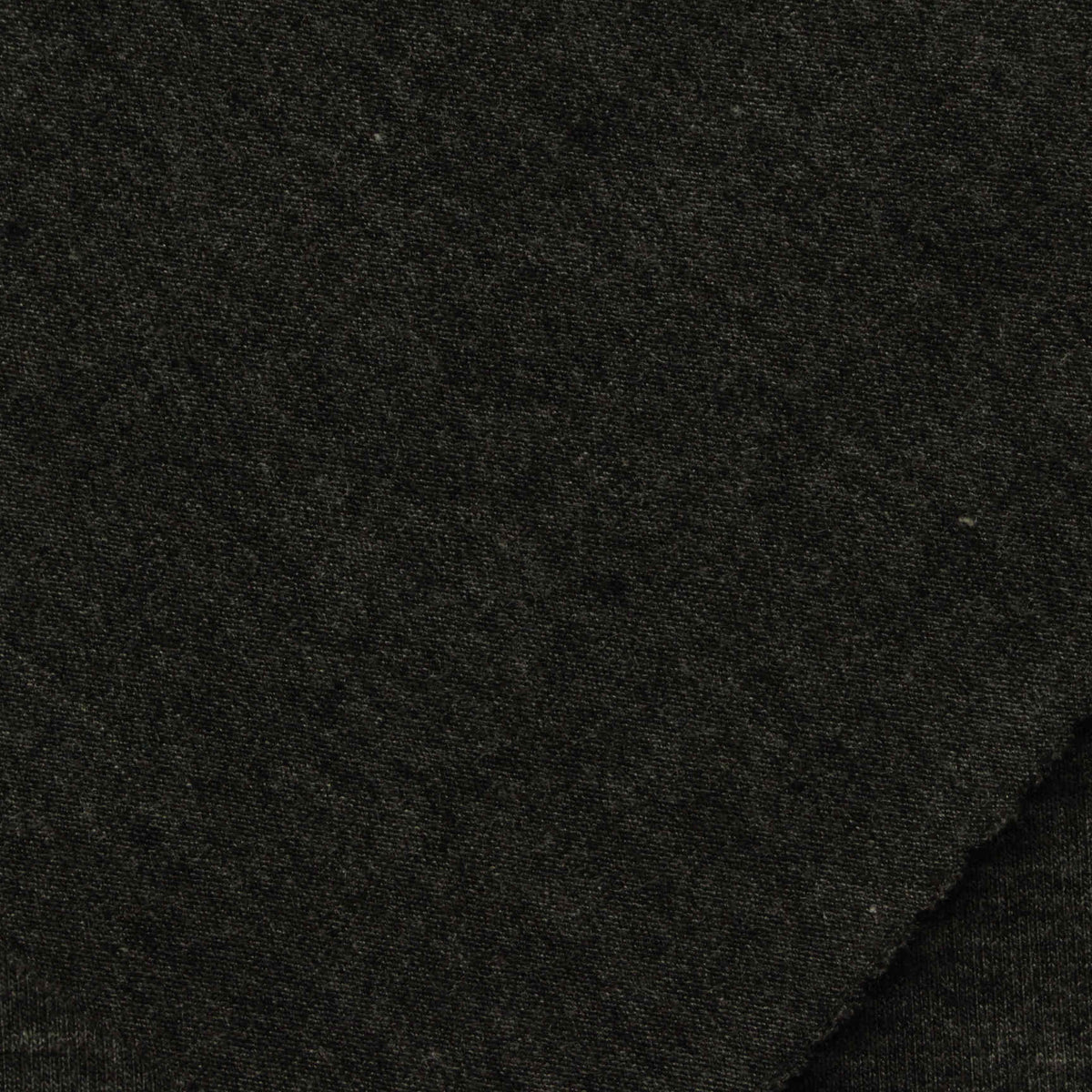 Heather Viscose Stretch Jersey Knit Fabric, 187 gsm, 180 cm — Black