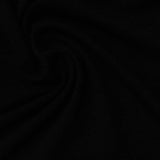 Jersey Knit Fabric, 130 gsm, 175 cm — Black