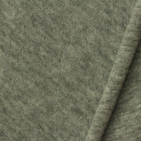 Khaki Marl Jersey Knit, Viscose