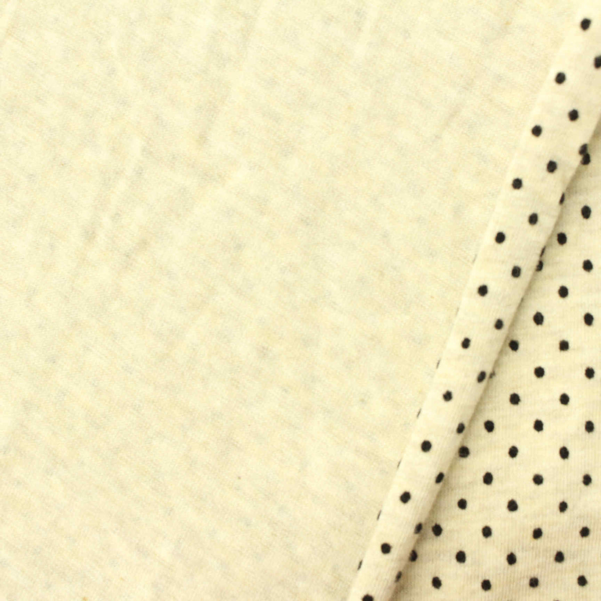Black Dots Knit, Cotton, 145 gsm