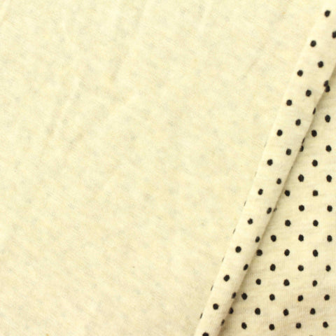 Black Dots Knit, Cotton, 145 gsm