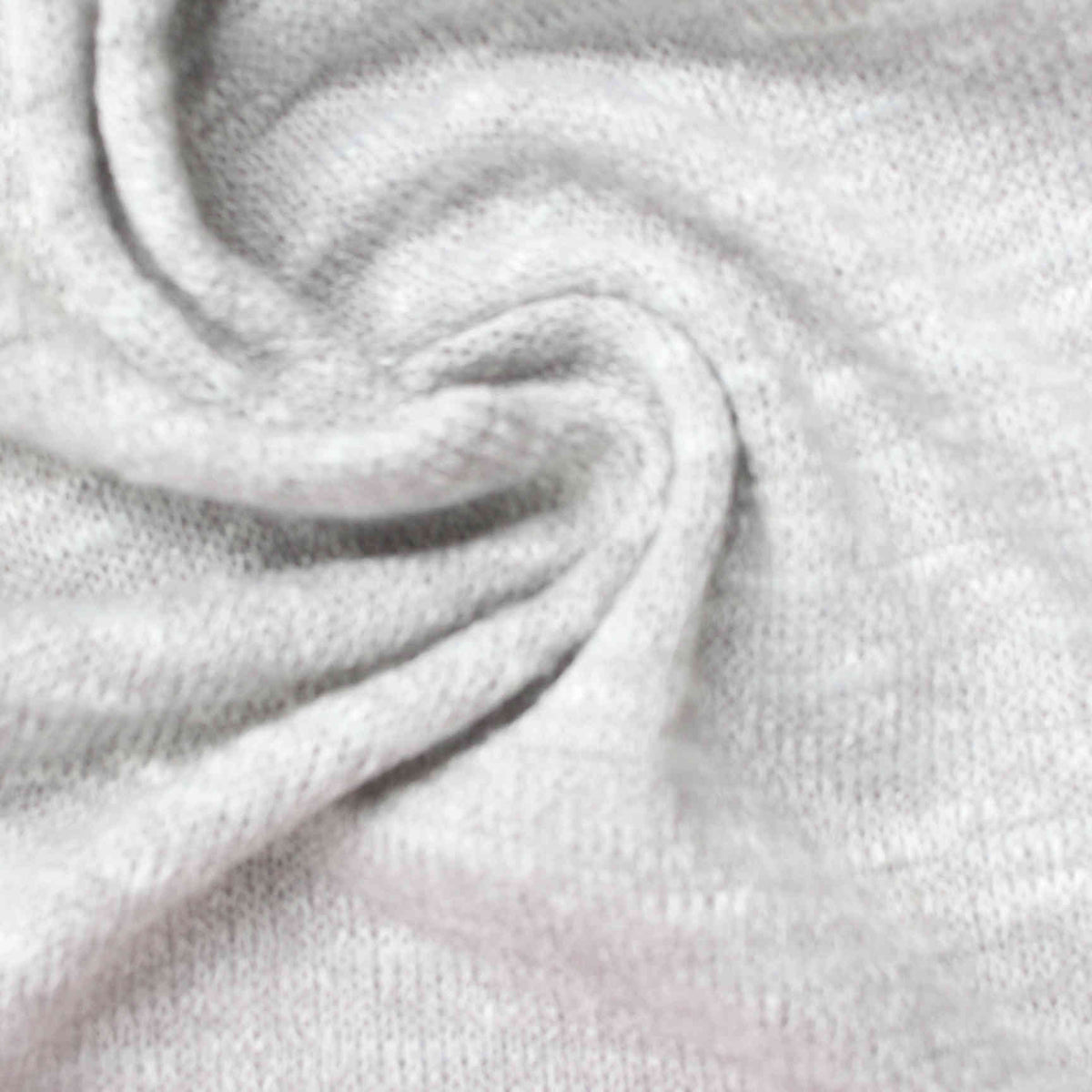 Light Grey Marl Chunky Knit, Poly-Viscose, 210 gsm, 157 cm