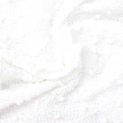 White Dot Chunky Knit, Polyester, 200 gsm