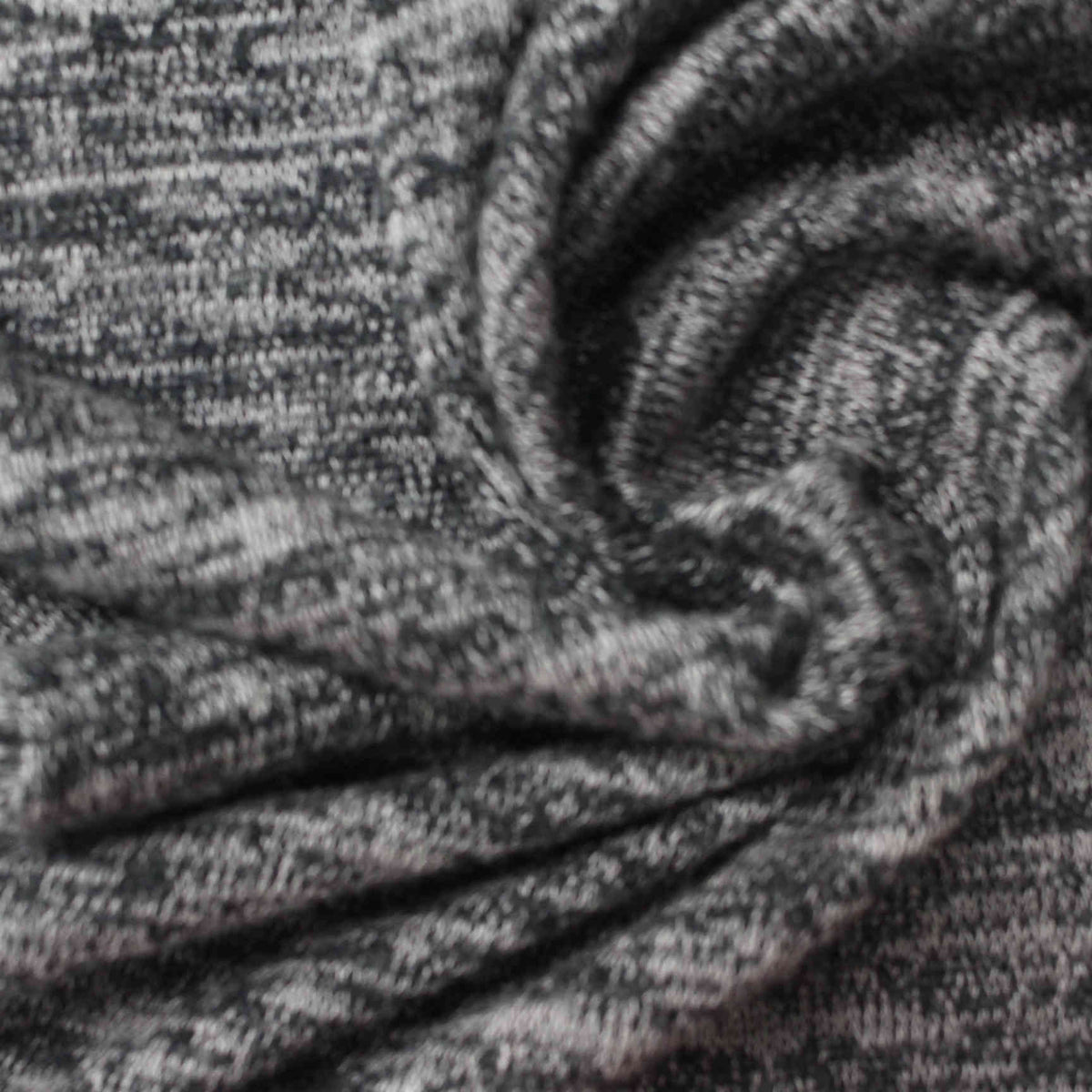 Light Grey Heathered-Marl Chunky Knit, Poly-Viscose, 185 gsm, 150 cm, ref EF-222715