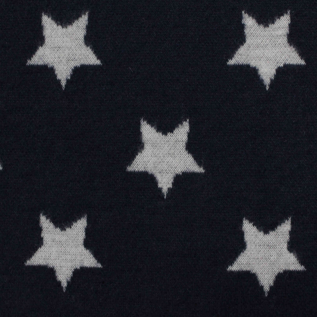 White Stars Interlock Knit, Polyester