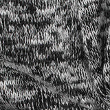 Black Heathered-Marl Chunky Knit, Viscose-Poly — texture