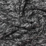 Black Heathered-Marl Chunky Knit, Viscose-Poly