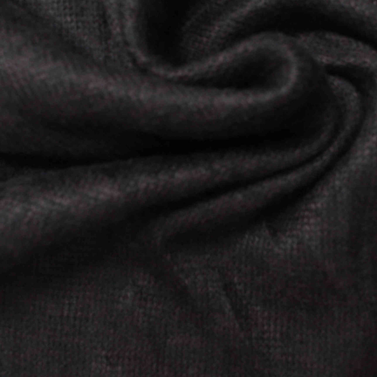 Black Marl Chunky Knit, Polyester, 255 gsm