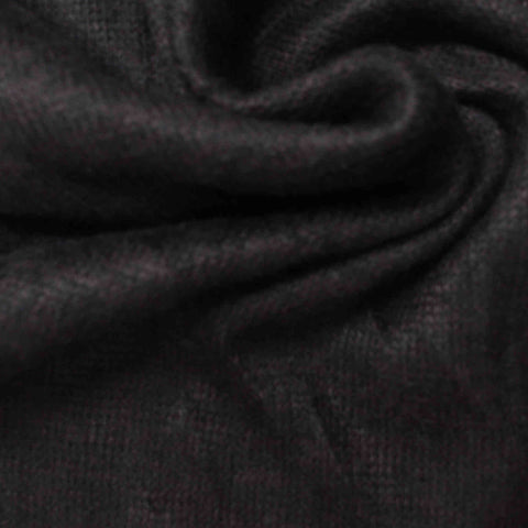 Black Marl Chunky Knit, Polyester, 255 gsm