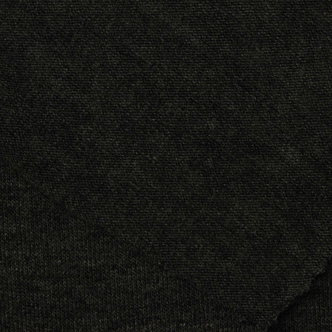 Heather Viscose Stretch Jersey Knit Fabric, 131 gsm, 170 cm — Black
