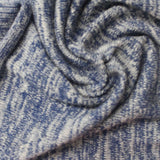 Blue Heathered-Marl Chunky Knit, Poly-Viscose