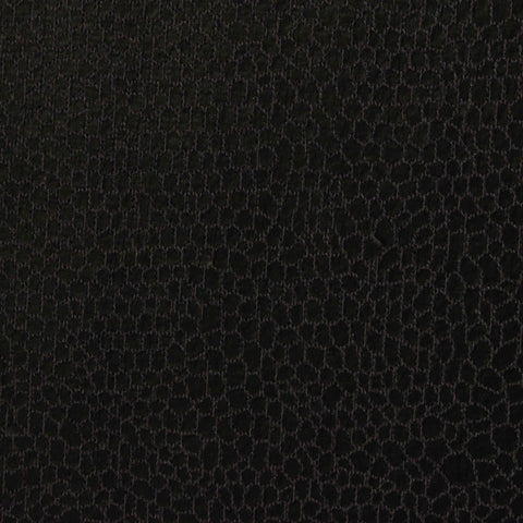 Black Textured French Terry, Poly-Cotton, 265 gsm