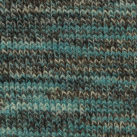 Blue Heather Chunky Knit, Poly-Viscose