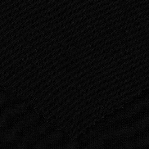 Viscose Stretch Jersey Knit Fabric, 130 gsm, 165 cm — Black