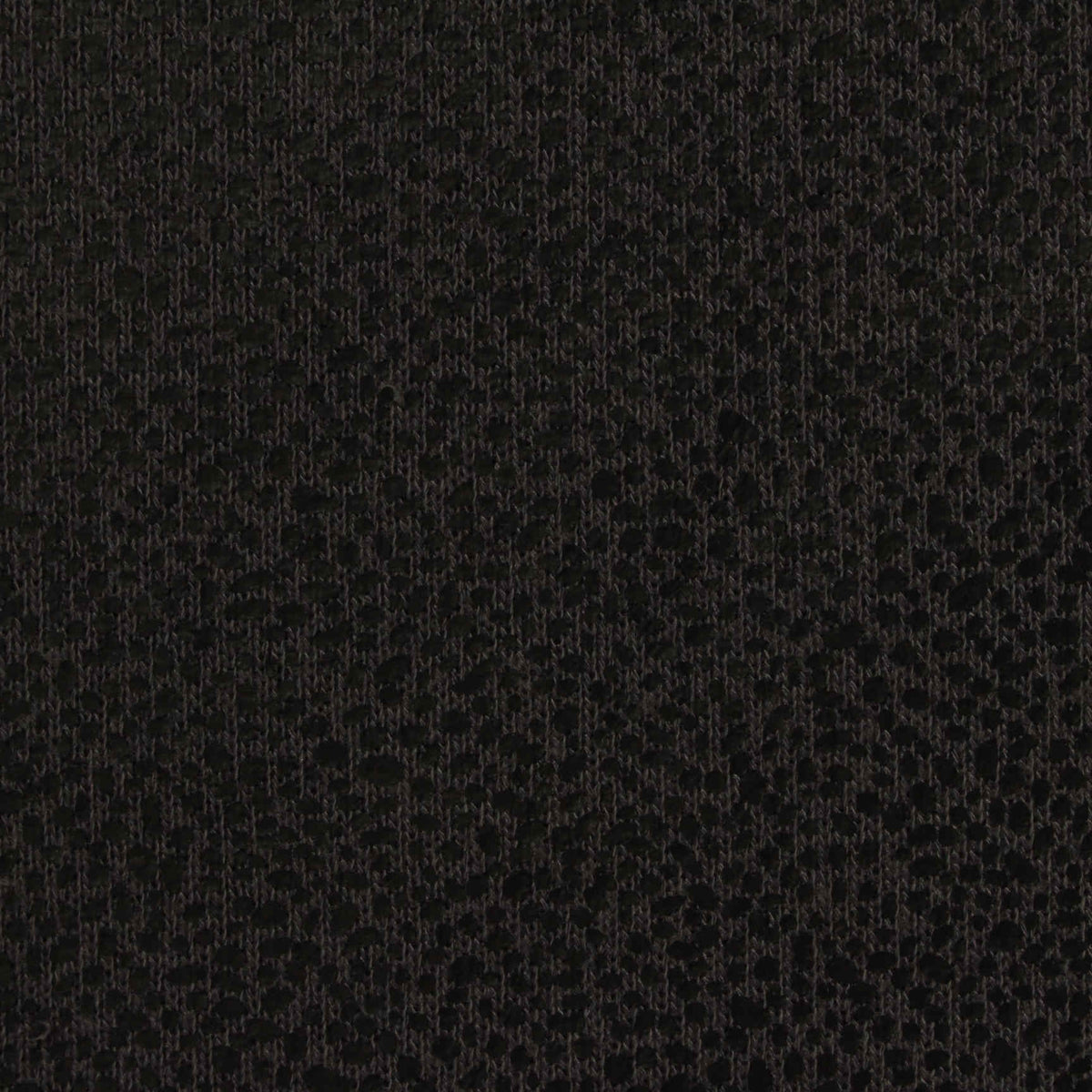 Polyester Cotton French Terry Fabric, 260 gsm, 160 cm — Black