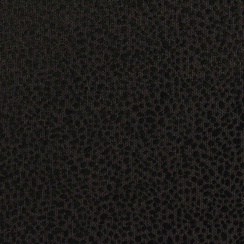 Polyester Cotton French Terry Fabric, 260 gsm, 160 cm — Black