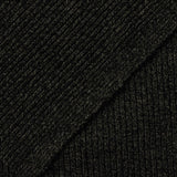 Dark Grey Marl Rib Knit, Viscose-Poly