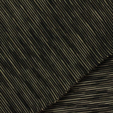 Black Stripes Jersey Knit, Poly-Viscose