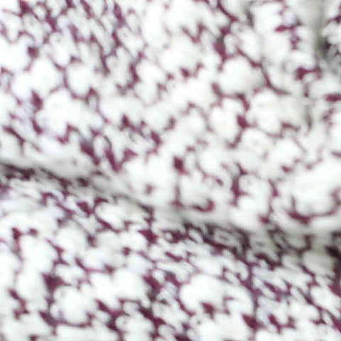 White Marl Chunky Knit, Cotton-Poly, 255 gsm