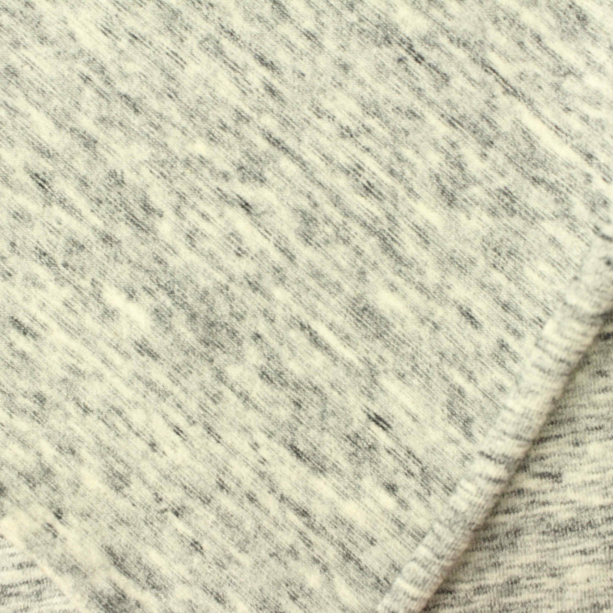 Light Grey Marl Jersey Knit, Cotton, 210 gsm, 150 cm