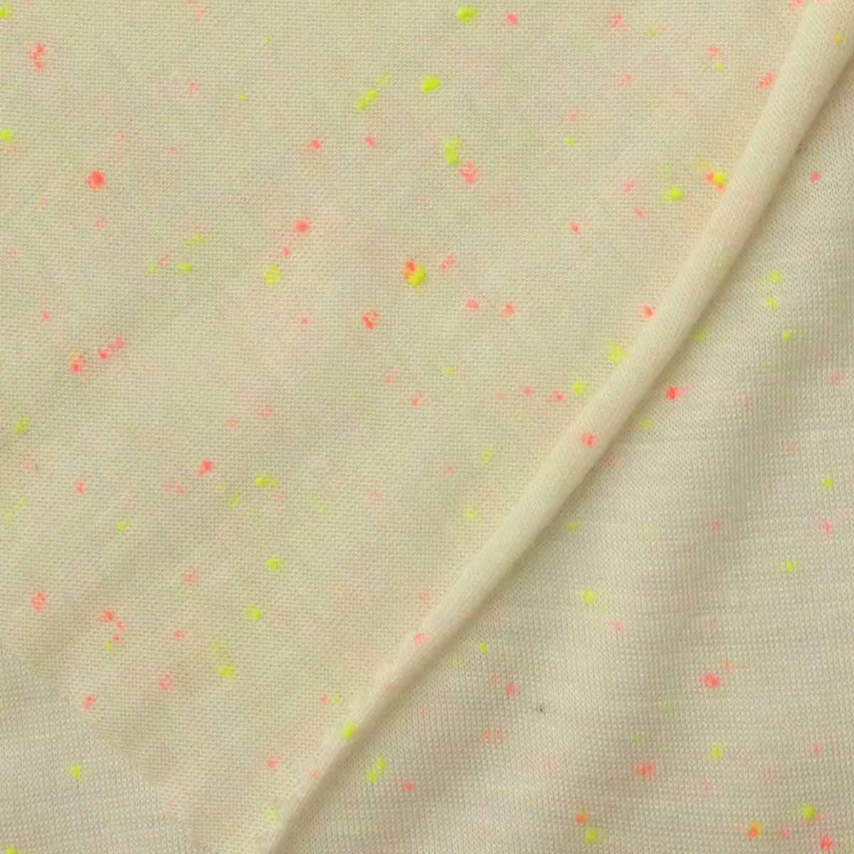 Light Cream Marl Jersey Knit, Viscose, 110 gsm