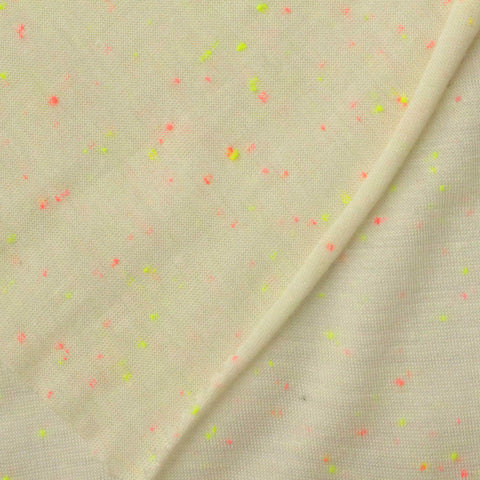 Light Cream Marl Jersey Knit, Viscose, 110 gsm