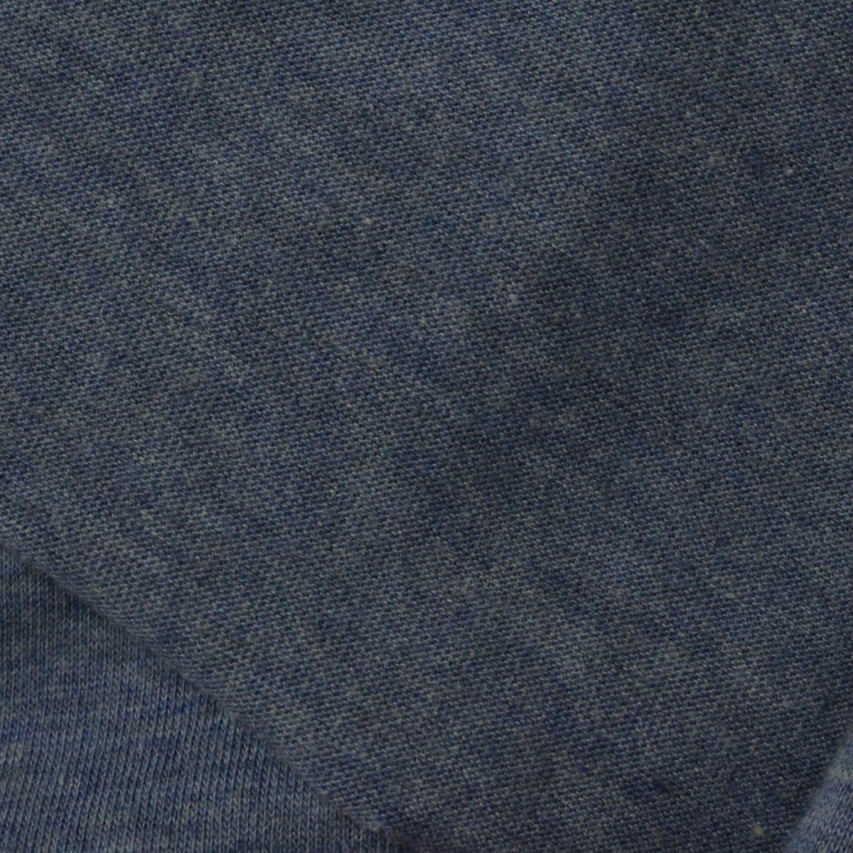 Blue Heathered-Marl Jersey Knit, Cotton-Poly, 152 gsm