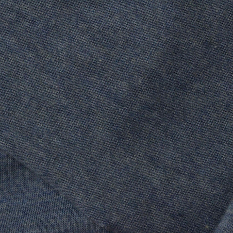 Blue Heathered-Marl Jersey Knit, Cotton-Poly, 152 gsm