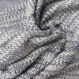 Blue Heathered-Marl Chunky Knit, Cotton-Poly