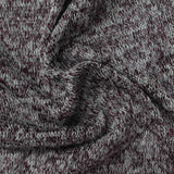 Dark Red Marl Chunky Knit, Viscose-Poly
