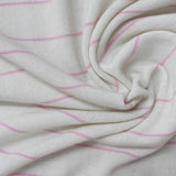 Pink Horizontal-Stripe Chunky Knit