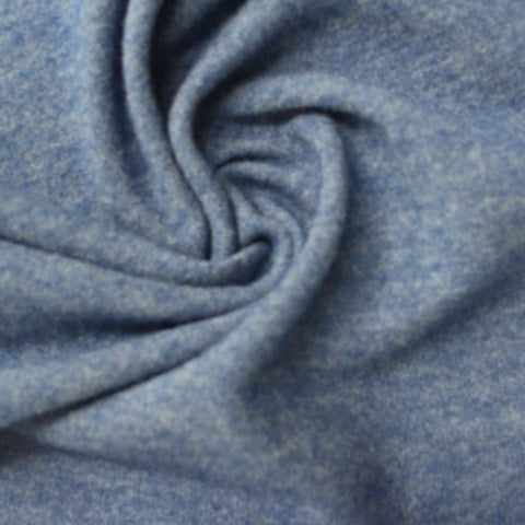 Blue Marl Chunky Knit, 185 gsm