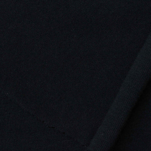 Cotton Stretch Jersey Knit Fabric, 163 gsm, 170 cm — Navy