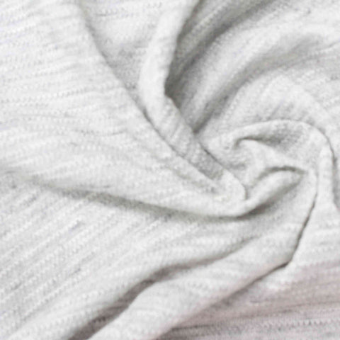 Light Grey Marl Chunky Knit, Poly-Cotton, 130 gsm