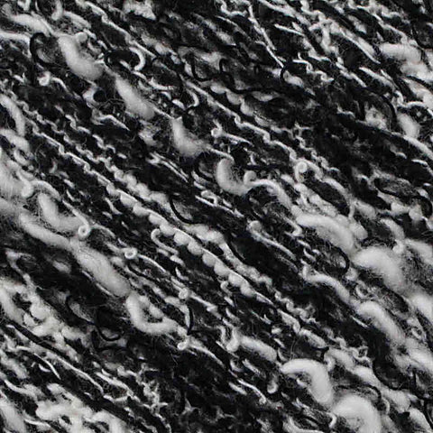 Black Marl Chunky Knit, Cotton-Poly, 280 gsm, 150 cm