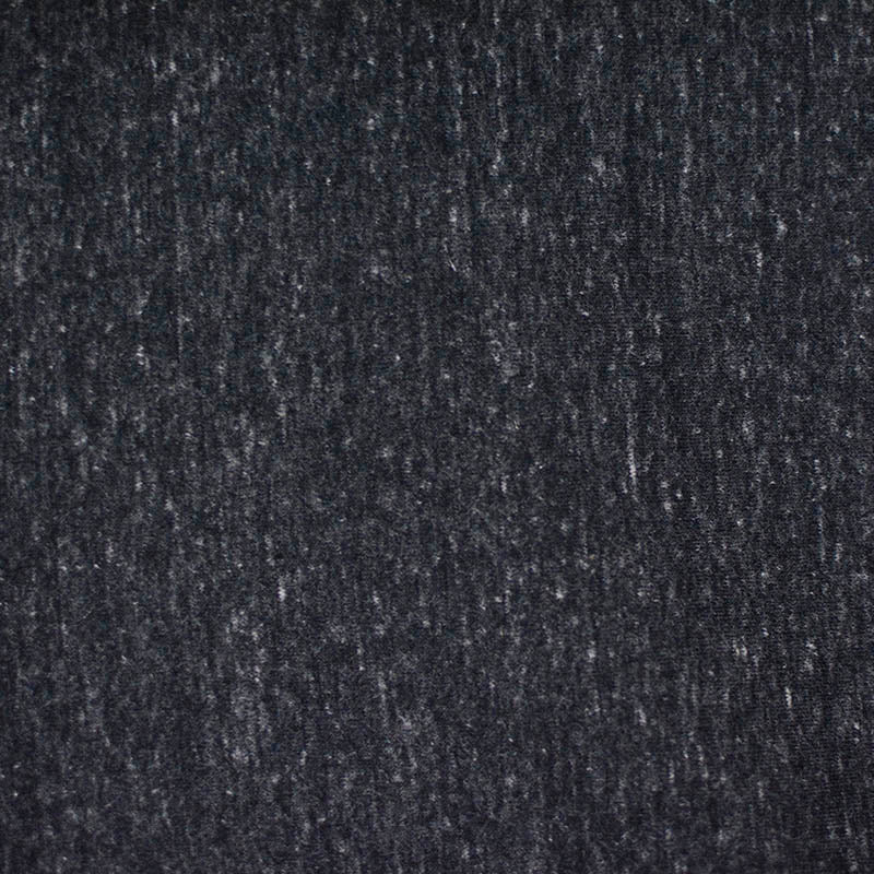 Dark Grey Marl Jersey Knit, Cotton-Poly, 142 gsm