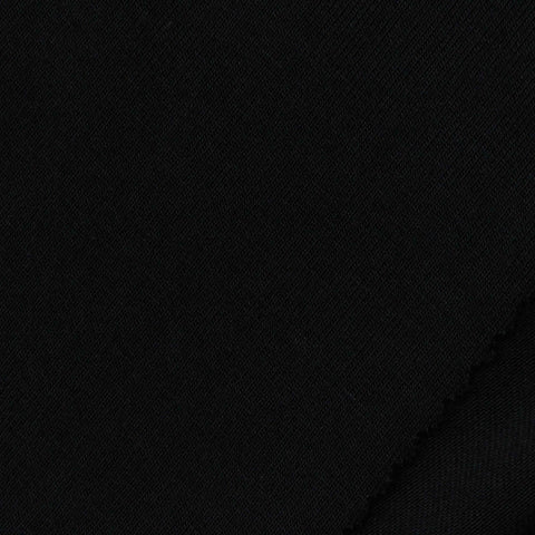 Viscose Stretch Jersey Knit Fabric, 203 gsm, 160 cm — Black