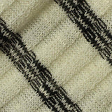 Black Stripes Chunky Knit, Poly-Viscose — texture