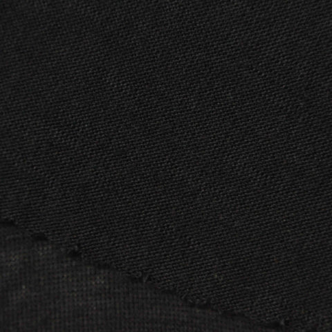Slub 100% Viscose Jersey Knit Fabric, 130 gsm, 160 cm — Black