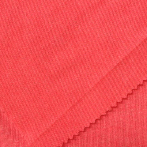 Red Marl Jersey Knit, Poly-Viscose, 117 gsm
