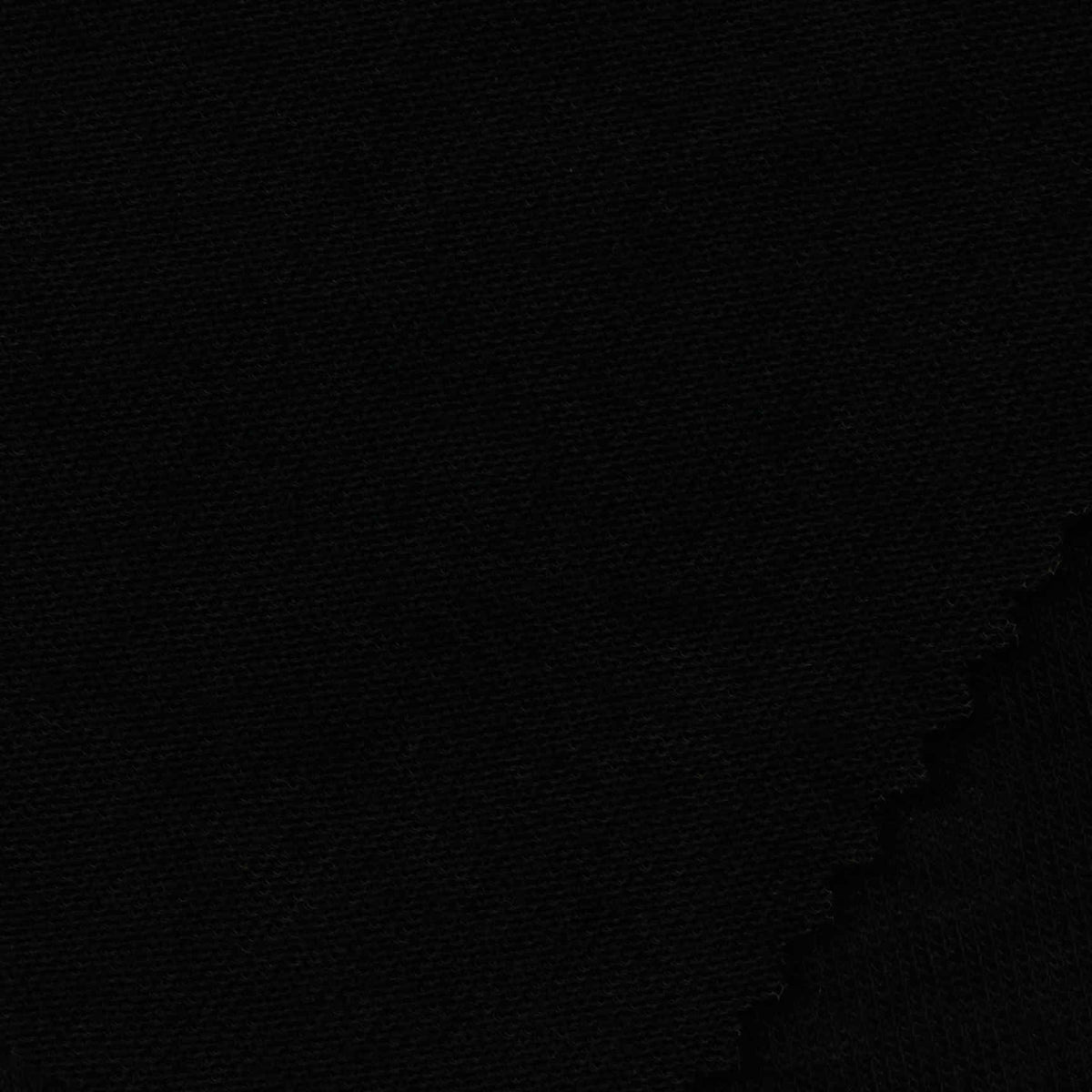Viscose Stretch Jersey Knit Fabric, 104 gsm, 155 cm — Black