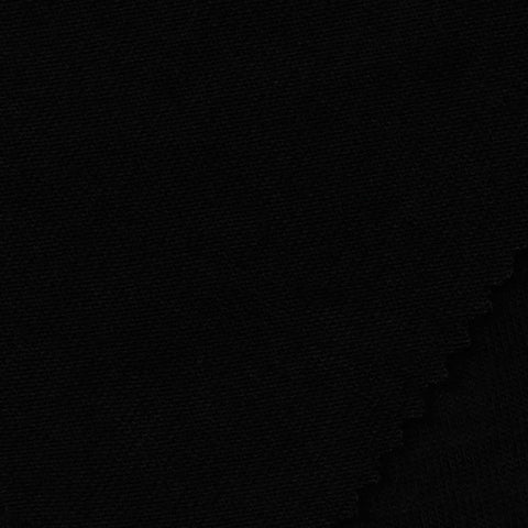 Viscose Stretch Jersey Knit Fabric, 104 gsm, 155 cm — Black