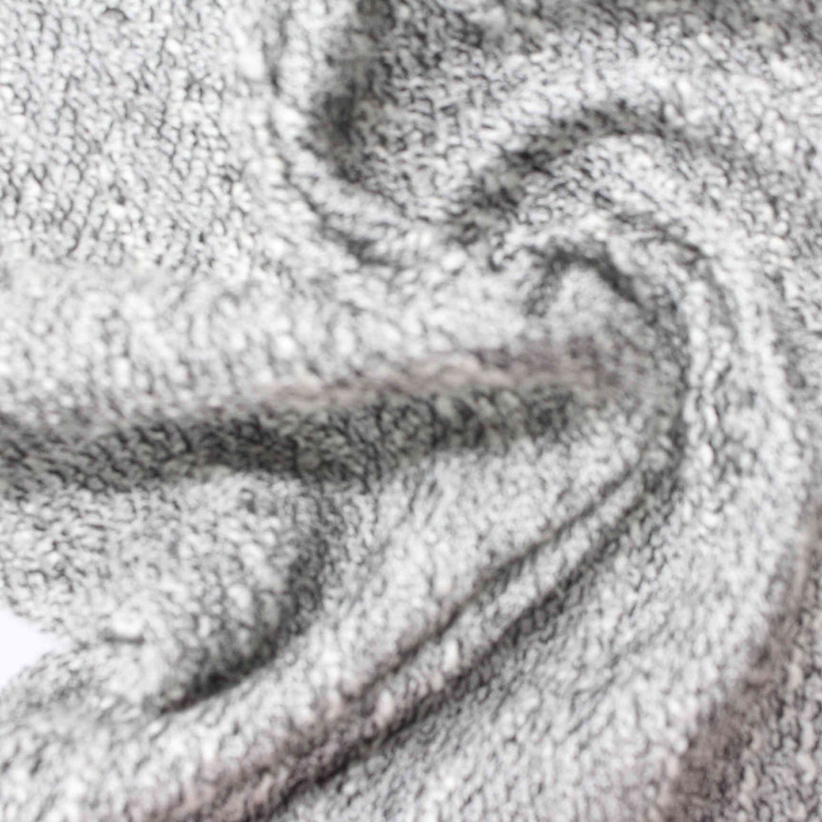 Grey Marl Chunky Knit, Poly-Viscose, 245 gsm, 199 cm
