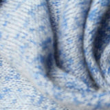 Blue Marl Chunky Knit, Viscose-Poly — texture