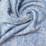 Blue Marl Chunky Knit, Viscose-Poly