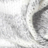 White Stripes Chunky Knit, Poly-Viscose — texture