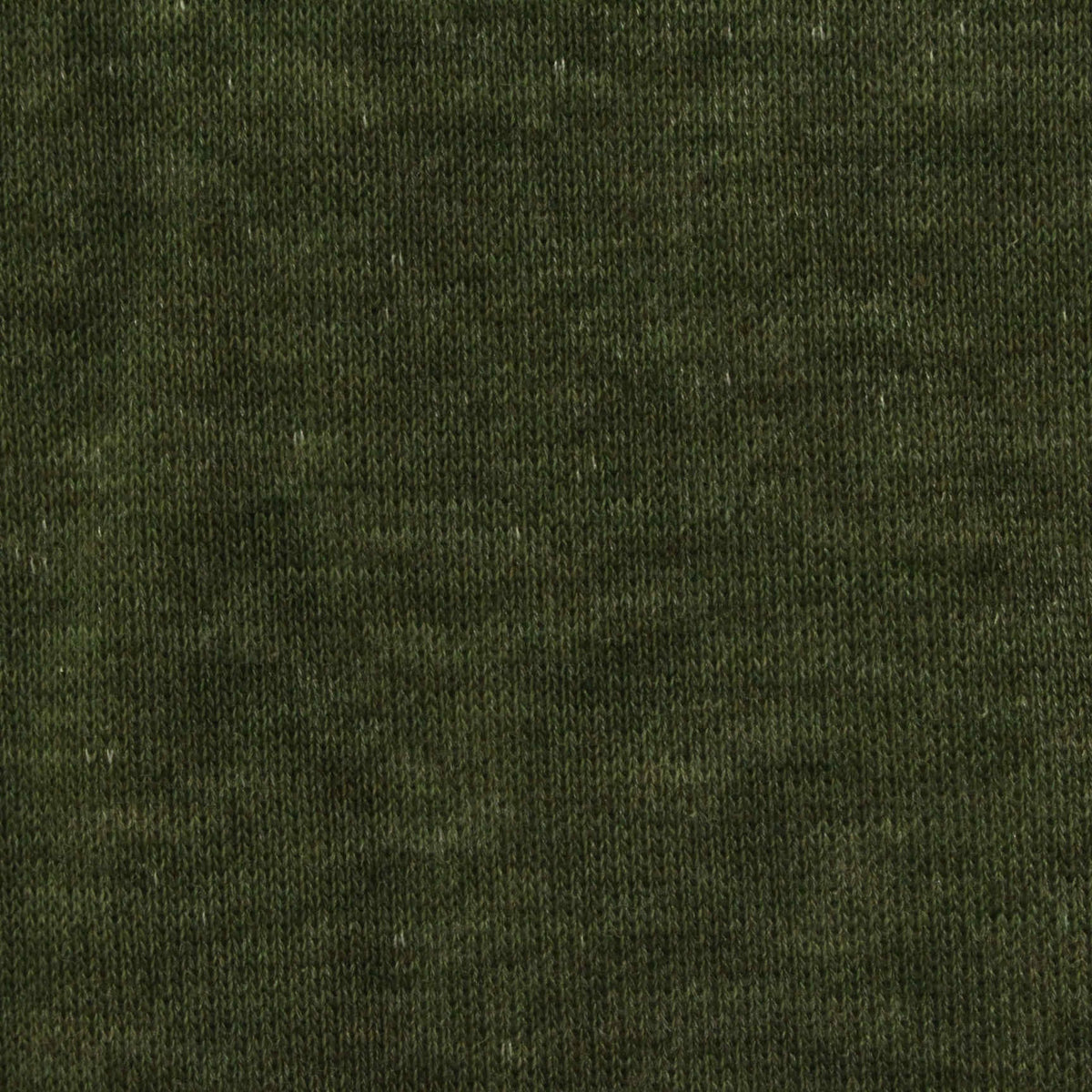 Dark Olive Marl French Terry, Poly-Cotton, 210 gsm