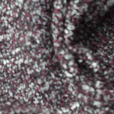 Burgundy Flecked Chunky Knit, Poly-Viscose — texture